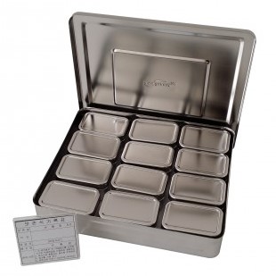 스텐 사각 점보 보존식 용기 12세트