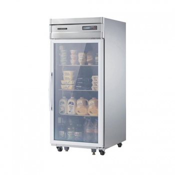 고급형 25박스 디지털 간접 냉각 냉장 524L 유리문 올 스텐