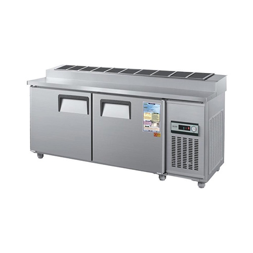 김밥 테이블 냉장고 1800 아날로그 직접 냉각 냉장 380L 메탈