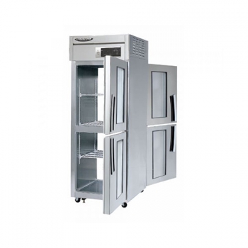 라셀르 수직형 간냉 600 양문형 냉장고508L (유리도어:2)