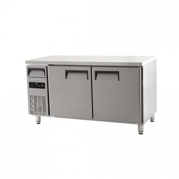 에버젠 직접냉각방식 냉장 테이블 1500 디지털 냉장 394L 2도어