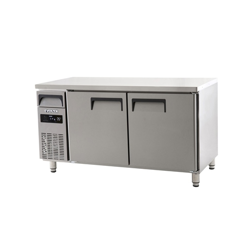 에버젠 직접냉각방식 냉동 테이블 1500 디지털 냉동 394L 2도어