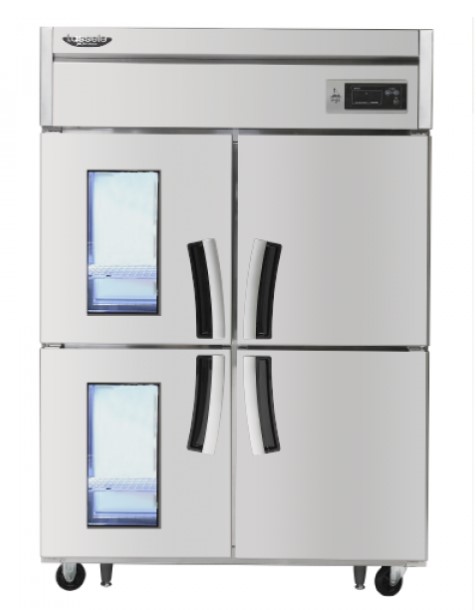 라셀르 수직형 간냉식 유리도어 냉장3칸 냉동1칸