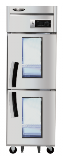 라셀르 수직형 직냉식 600L 유리도어 냉장2칸 522L(유리도어:2)