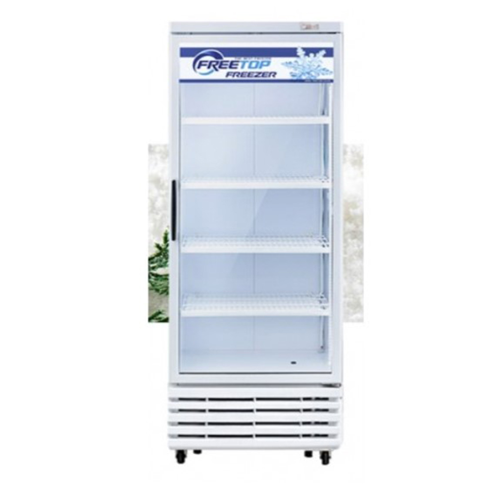 프리탑 FT-470DFS 화이트 직냉식 냉동 쇼케이스 직냉식 아날로그